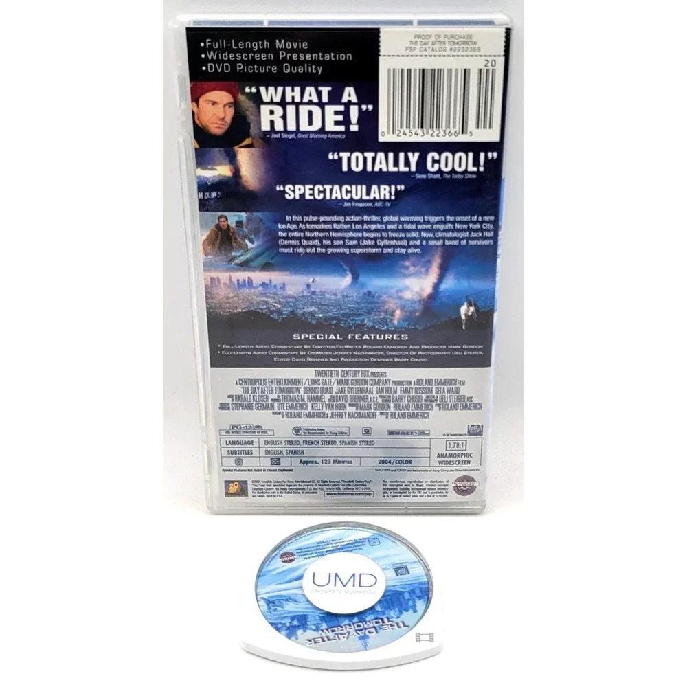 The‎ Day After Tomorrow UMD Video PSP PlayStation Portable